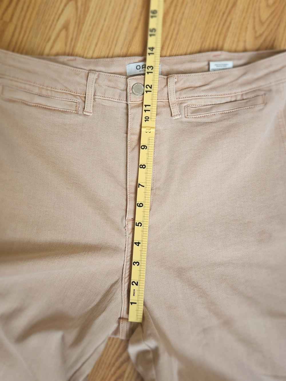 OAT New York High Rise Wide Leg Cropped Pants Dusty Pink Rose Size 12 / 31 - Picture 7 of 16